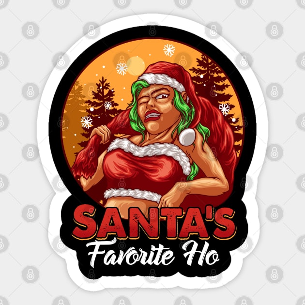 Santa's Favorite Ho Sticker by AngelFlame